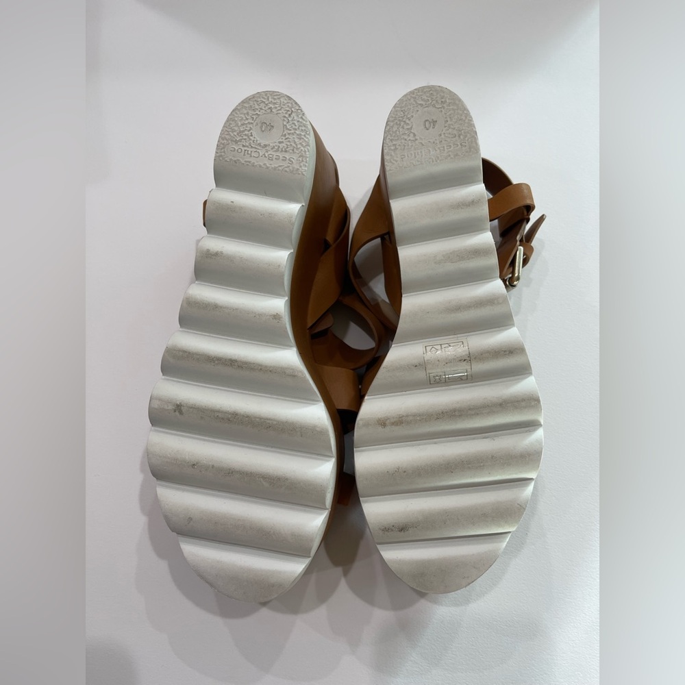 See by Chloė Platform Wedge Sandals size 40 - Picture 5 of 5